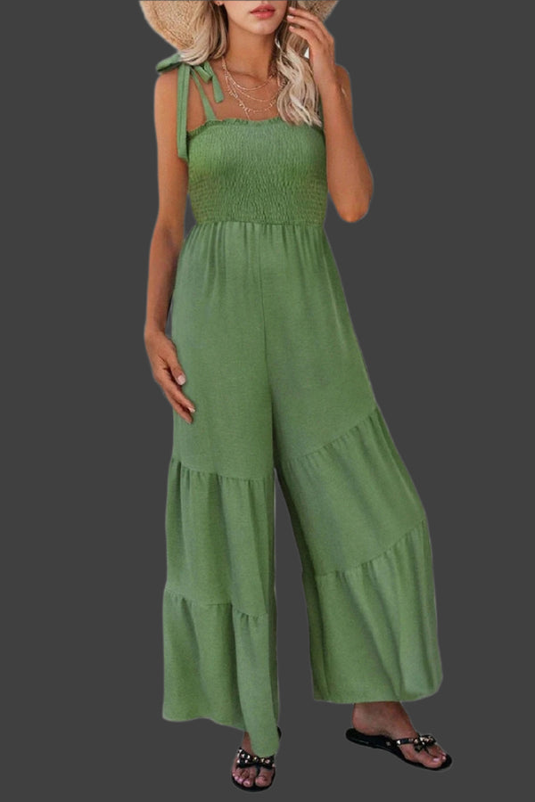Eleganter Jumpsuit | Weites Bein | Perfekt für Sommer und Freizeit | Leichter Stoff