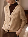 Strickcardigan mit V-Ausschnitt | Schlicht & Elegant | Vielseitiger Look
