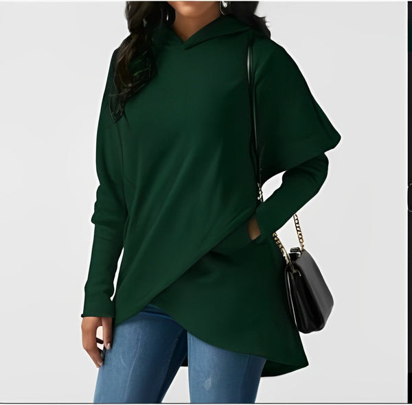 Asymmetrisches Kapuzen-Sweatshirt | Lässiger Look | Perfekt für Alltag und Freizeit