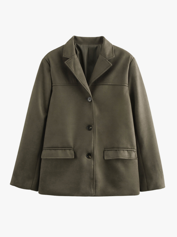 Klassischer Blazer im Woll-Look | Zeitlos & Elegant | Perfekt für Büro & Freizeit