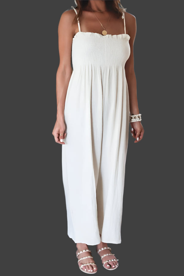 Luftiger Bandeau-Jumpsuit | Fließender Schnitt | Perfekt für Sommer und Urlaub | Bequemer Stil