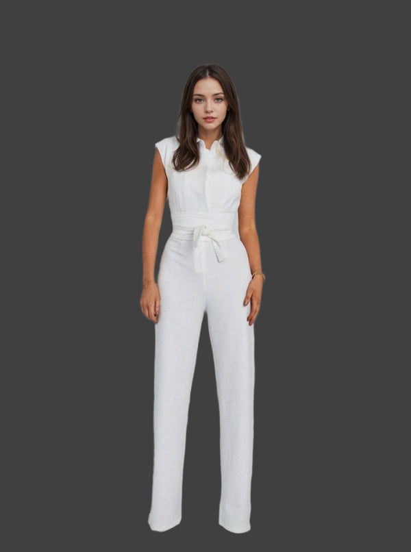 Schicker Jumpsuit | Ärmelloses Design | Perfekt für Büro und Events | Taillierter Schnitt
