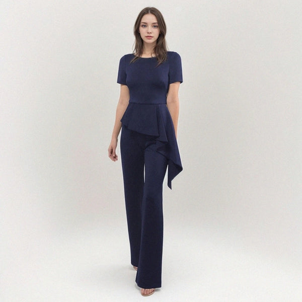 Eleganter Jumpsuit mit Taillen-Detail | Perfekt für Abendanlässe | Fließender Schnitt