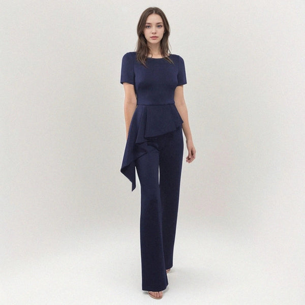 Eleganter Jumpsuit mit Taillen-Detail | Perfekt für Abendanlässe | Fließender Schnitt