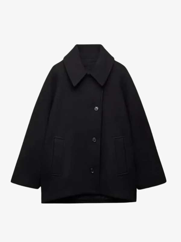 Oversized Wolljacke mit Knopfleiste | Zeitlos & Vielseitig | Perfekt für Übergangszeiten