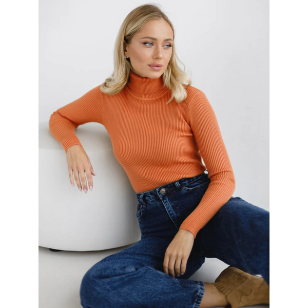 Rollkragenpullover | Figurbetontes Design | Perfekt für Büro und Freizeit | Vielseitiges Basic