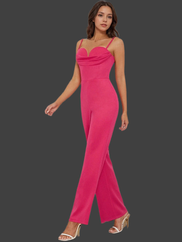 Romantischer Jumpsuit | Herz-Ausschnitt | Perfekt für Partys und Abendanlässe | Figurbetonter Schnitt