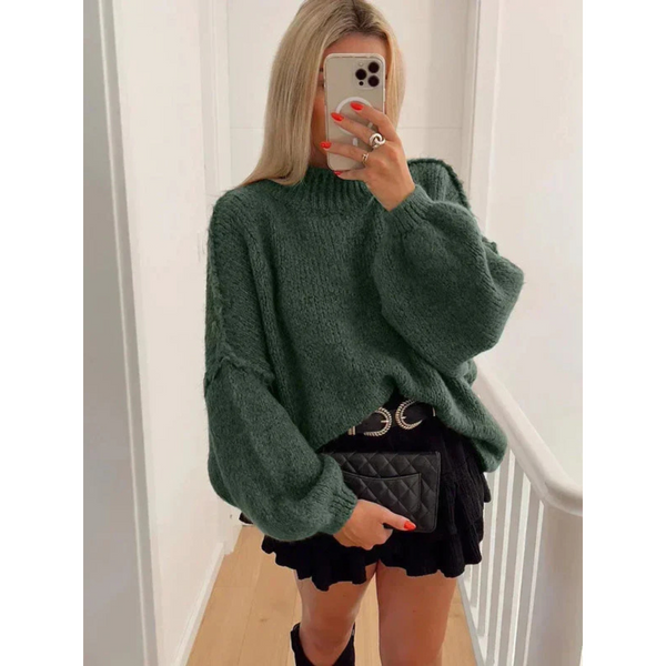 Kuscheliger Pullover | Ballonärmel-Design | Perfekt für Herbst und Winter | Oversized-Look