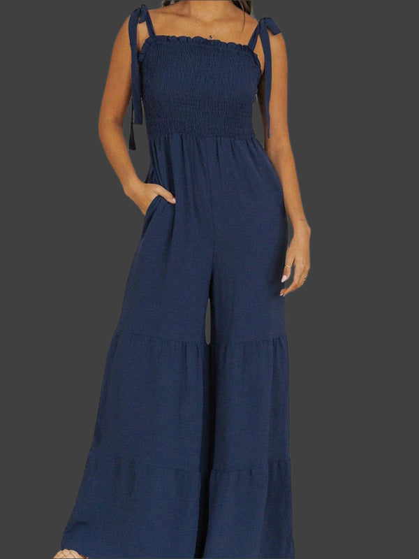 Eleganter Jumpsuit | Weites Bein | Perfekt für Sommer und Freizeit | Leichter Stoff