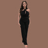 Eleganter Jumpsuit | Neckholder-Design | Perfekt für Partys und Abendanlässe | Figurbetonter Schnitt