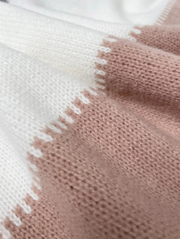 Pullover mit Leopardenmuster und Farbblock-Design | Lässig und Stylisch | Perfekt für Alltag