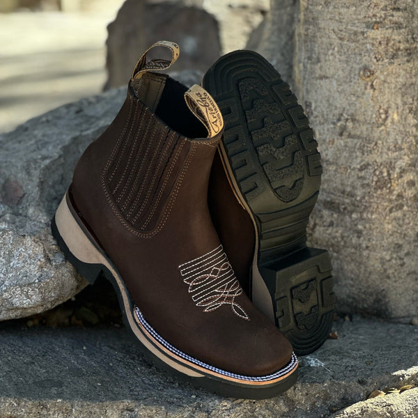 Chelsea-Boots mit Stickdetails | Klassisch und Robust | Perfekt für Alltag und Freizeit