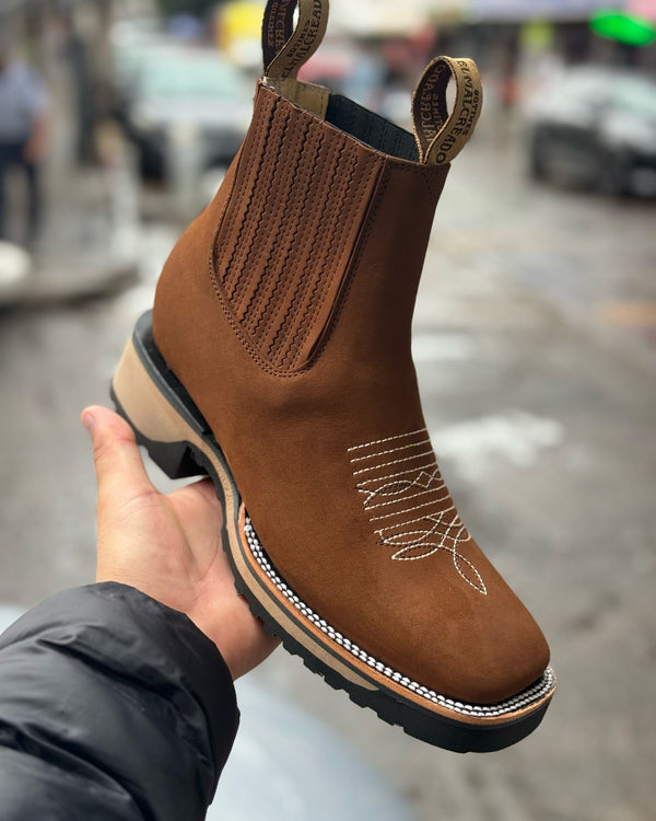 Chelsea-Boots mit Stickdetails | Klassisch und Robust | Perfekt für Alltag und Freizeit