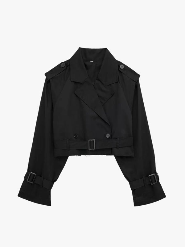 Kurzer Trenchcoat mit Gürtel | Modern & Elegant | Perfekt für den Übergang