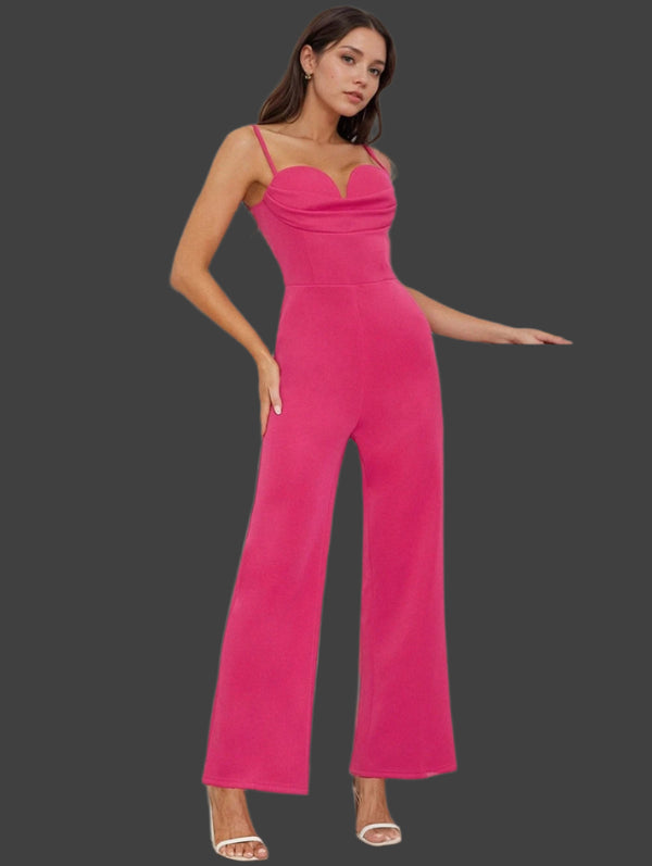 Romantischer Jumpsuit | Herz-Ausschnitt | Perfekt für Partys und Abendanlässe | Figurbetonter Schnitt