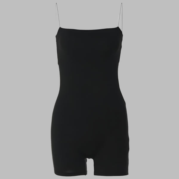 Enganliegender Jumpsuit | Spaghettiträger | Ideal für Freizeit und Sport | Stretchmaterial