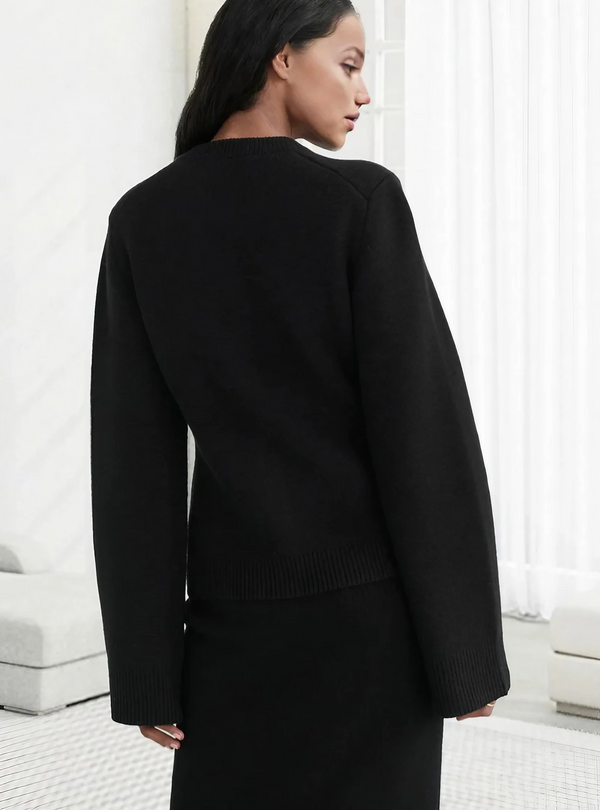 Strickjacke mit Knöpfen | Eleganter Stil | Büro & Alltag | Weiches Material