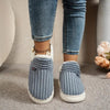 Sherpa-Gefütterte Cord-Slipper | Weich & Warm | Rutschfeste Sohle