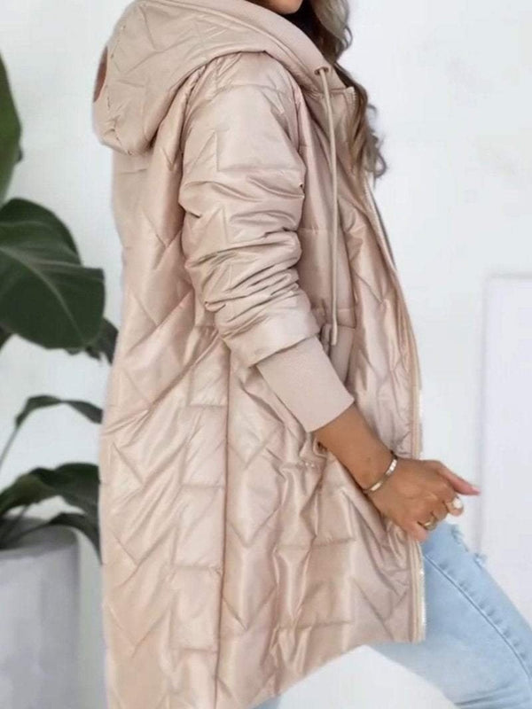 Steppjacke mit Kapuze | Polyester | Warm und Lässig