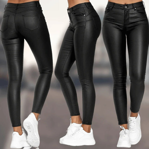 High Waist Leder-Leggings | Shaping Fit | Urban Chic