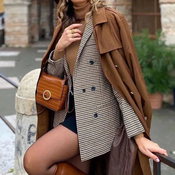 Karoblazer mit Doppelreiher | British Retro Vibes | Klassisch & Trendy