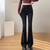 High Waist Flared Pants | Sleek Black | Figurbetonter Minimal-Chic