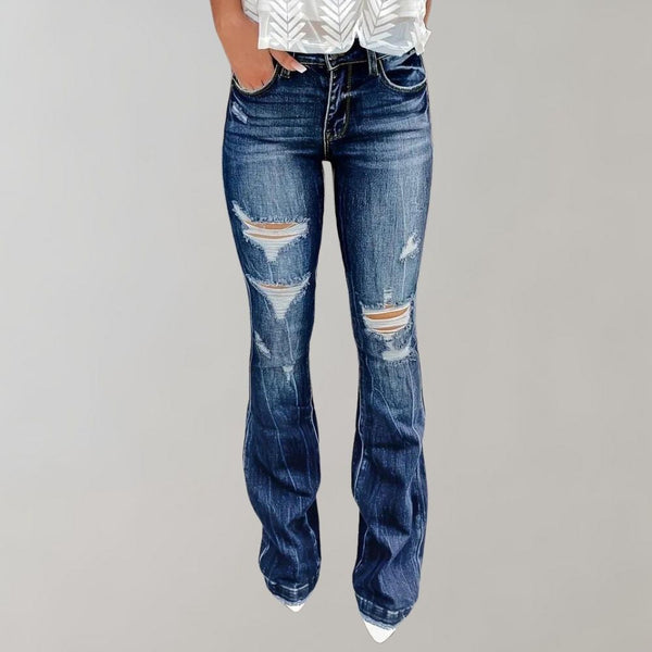 Distressed Bootcut Jeans | Vintage-Risse | Casual Street Style