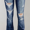 Distressed Bootcut Jeans | Vintage-Risse | Casual Street Style