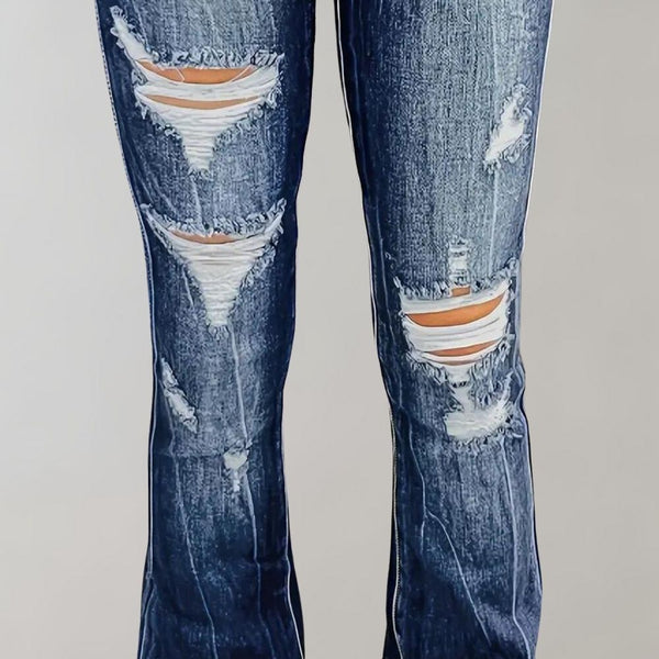 Distressed Bootcut Jeans | Vintage-Risse | Casual Street Style
