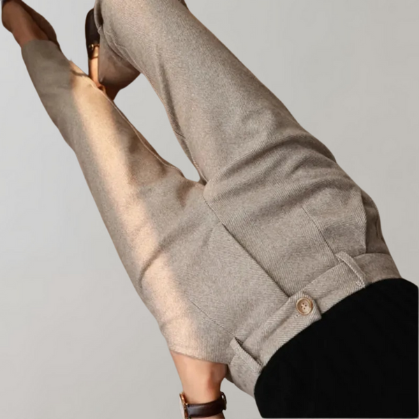 Strukturierte Wollhose mit High-Waist | Zeitloser Chic | Herbst-Winter Essential