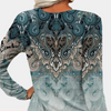 Langarmshirt mit Ethno-Print &Farbverlauf | Boho Vibes | Ausdrucksstark & Bequem