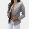 Blazer mit Stehkragen und auffälligen Knöpfen | Königlicher Chic | Elegant & Modern