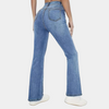 Flared Jeans | Stretch-Denim | Hoher Bund in Hellblau