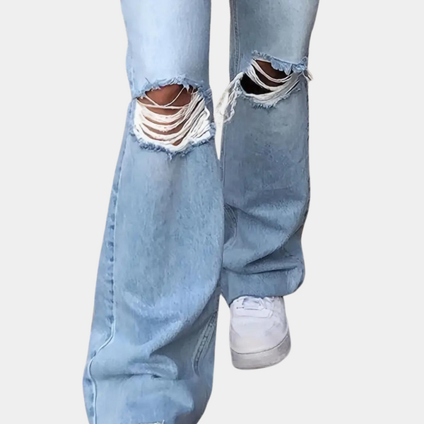 Flared Jeans mit Ripped-Knees | Street Denim | Vintage Coolness