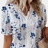 Bluse mit Blumenprint & Spitzenausschnitt | Romantisc h& Frisch | Sommer-Favorit für jeden Tag
