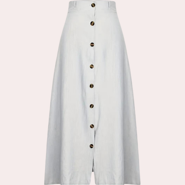 Plissee Midirock mit Knopfleiste | Leicht & Luftig | Boho Summer Vibes