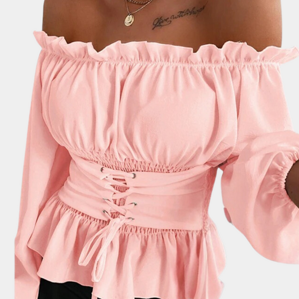 Carmenbluse mit Schnürmieder | Corset Style | Verspielt & Verführerisch