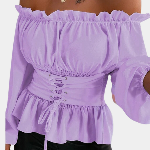 Carmenbluse mit Schnürmieder | Corset Style | Verspielt & Verführerisch