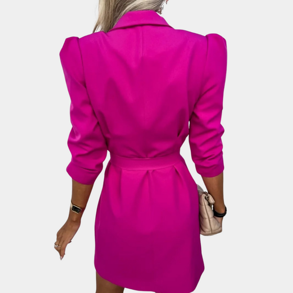 Blazer-Kleid mit Gürtel & Puffärmeln | Power Elegance | Feminin & Selbstbewusst