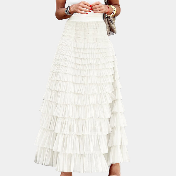 Tüll-Midirock mit Rüschenstufen | Romantic Layers | Soft Glam Vibes