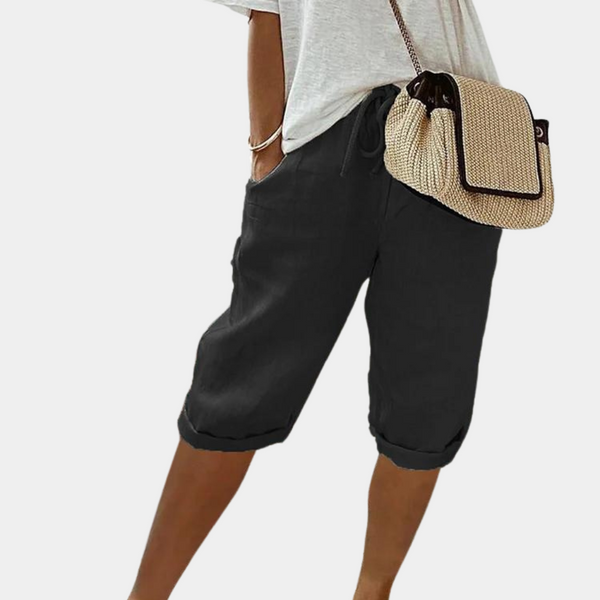 Linen Blend Bermuda Shorts | Casual Summer Cool | Relaxed Fit