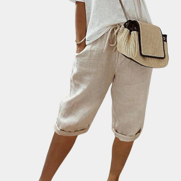 Linen Blend Bermuda Shorts | Casual Summer Cool | Relaxed Fit