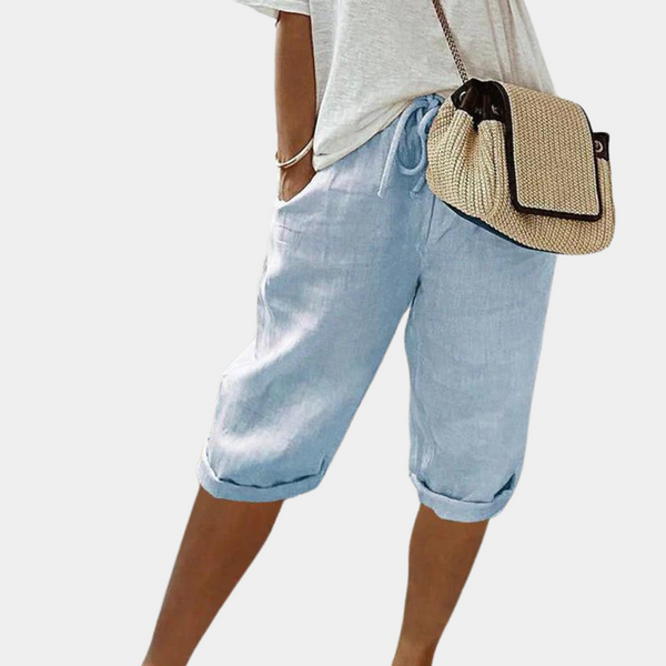 Linen Blend Bermuda Shorts | Casual Summer Cool | Relaxed Fit