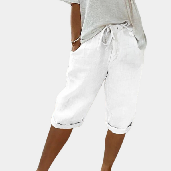 Linen Blend Bermuda Shorts | Casual Summer Cool | Relaxed Fit