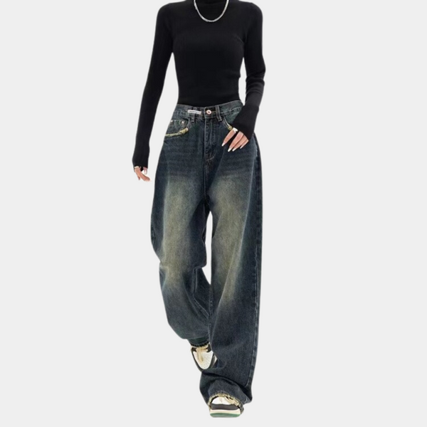 Dark Wash Baggy Jeans | Wide-Leg Revival | Retro Streetstyle Essential