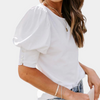 T-Shirt mit Puffärmeln | Feminine Basics | Soft & Stylisch