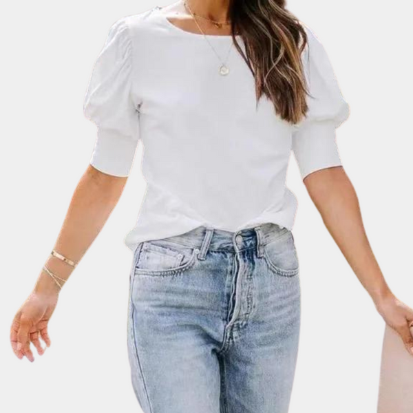 T-Shirt mit Puffärmeln | Feminine Basics | Soft & Stylisch