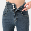 High-Waist Skinny Jeans mit Knopfleiste | Shaping Fit | Urban Denim Vibe