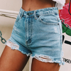 High-Waist Jeansshorts mit Fransen & Rissen | Distressed Denim | Summer Essential