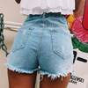 High-Waist Jeansshorts mit Fransen & Rissen | Distressed Denim | Summer Essential